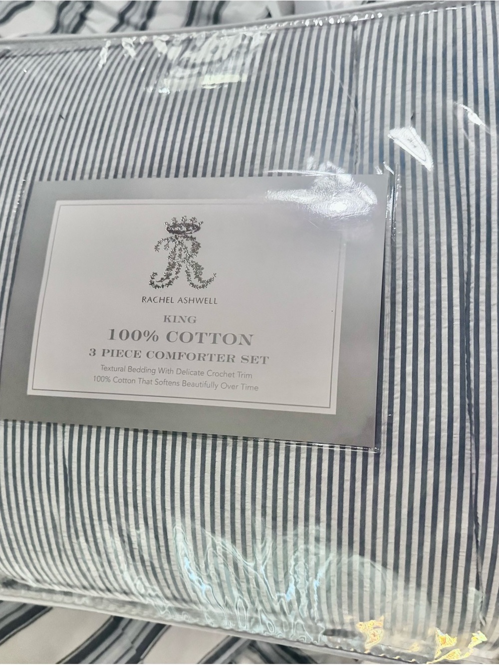 New Rachel Ashwell King Comforter / Shams